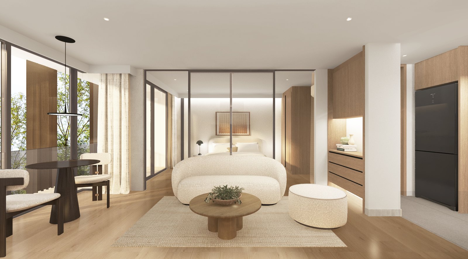 1Bed+ living